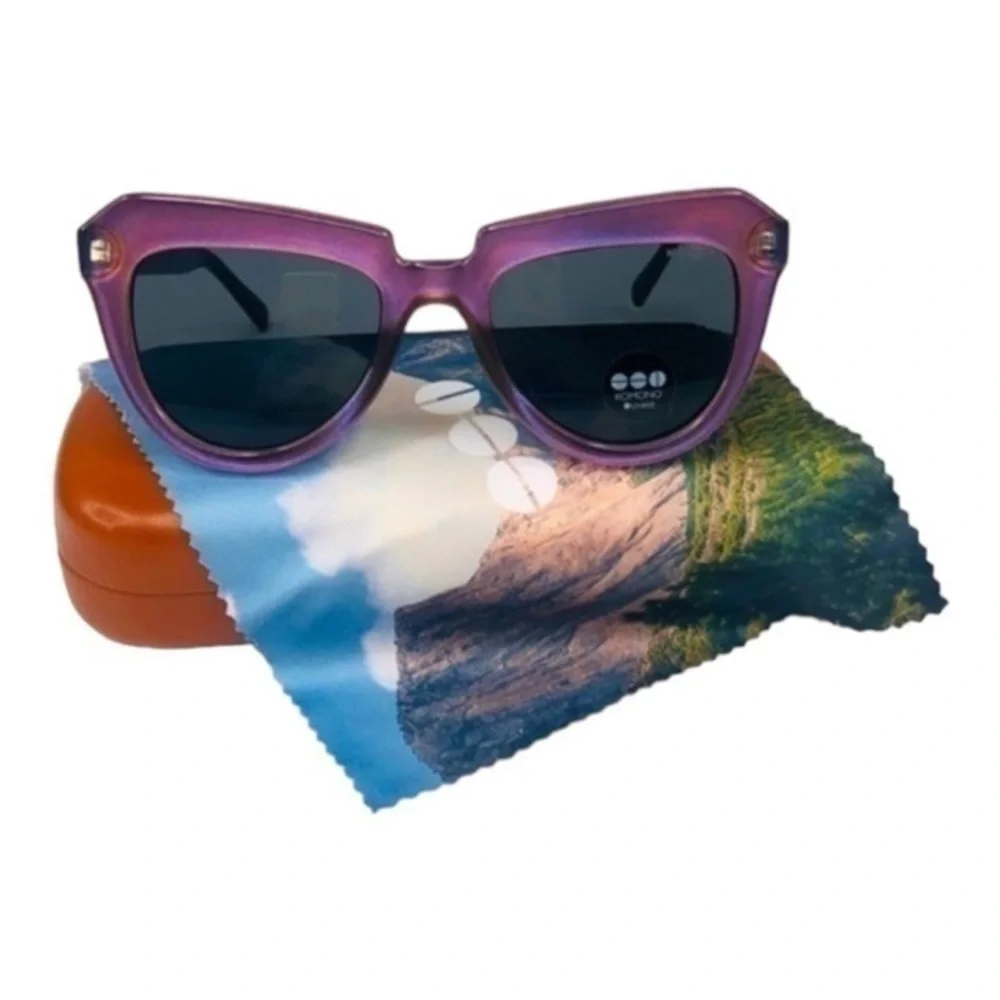 NEW Komono sunglasses Stella women's cateye purple haze